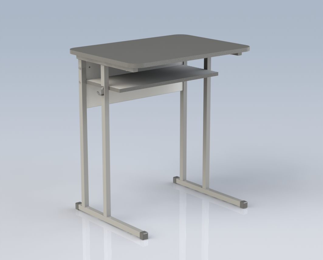 Стіл учнівський С.С.Скафолдінг одномісний, 4-7 ростова група, ЛДСП